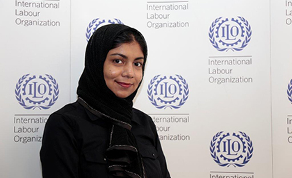 Sabrina Tabassum, ILO intern