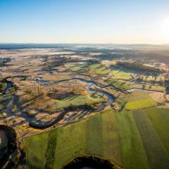 aerial of rural landscape